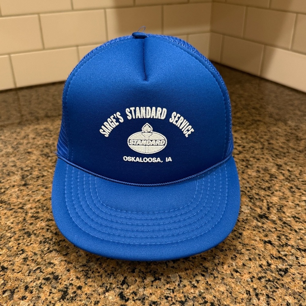 Sarge's Standard Service Headliner Trucker Hat Mens OSFA Royal Blue Polyester